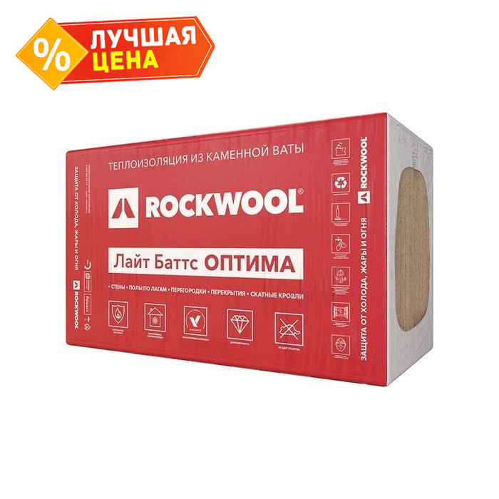 Роквул Лайт Баттс Оптима: купить в СПб у официального дилера Rockwool